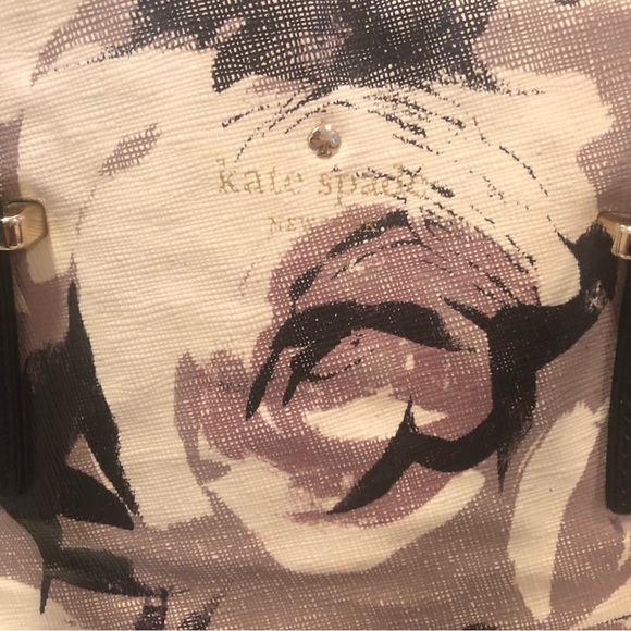Neutral floral Kate Spade purse - Picture 2 of 4